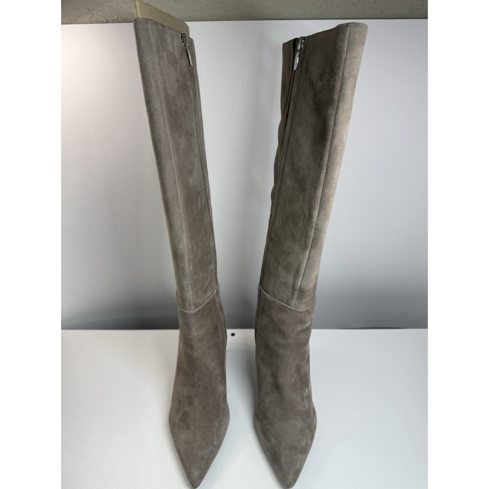 Nine West WN Gabal Women's Knee-High Boots 7M Taupe Suede Used with Original Box